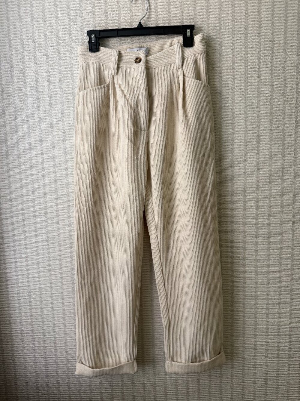 Petal and Pup High-Waisted Cropped Corduroy Pants